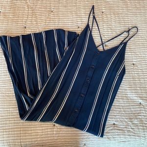 Pacsun Navy Stripe Midi Dress